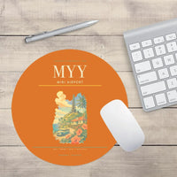 Thumbnail for Miri Airport (MYY) design on orange round mouse pad