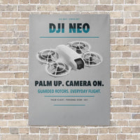 Thumbnail for DJI Neo vertical canvas print - no frame - light gray background