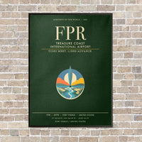 Thumbnail for Treasure Coast International Airport FPR - Canvas Framed - Dark Green