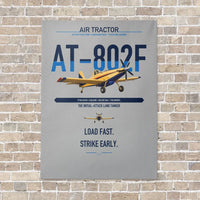 Thumbnail for Air Tractor AT-802F vertical canvas print - no frame - light gray background