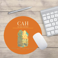 Thumbnail for Cà Mau Airport (CAH) design on orange round mouse pad