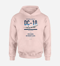 Thumbnail for McDonnell Douglas DC-10 design on pink double-side hoodie, single-side print
