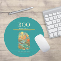 Thumbnail for Bod Airport BOO Mouse-Pad Round - Turquoise
