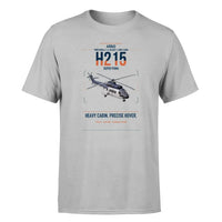 Thumbnail for Airbus H215 design on light gray t-shirt, single-side print