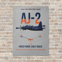 Thumbnail for AJ-2 Savage Tanker vertical canvas print - no frame - light gray background