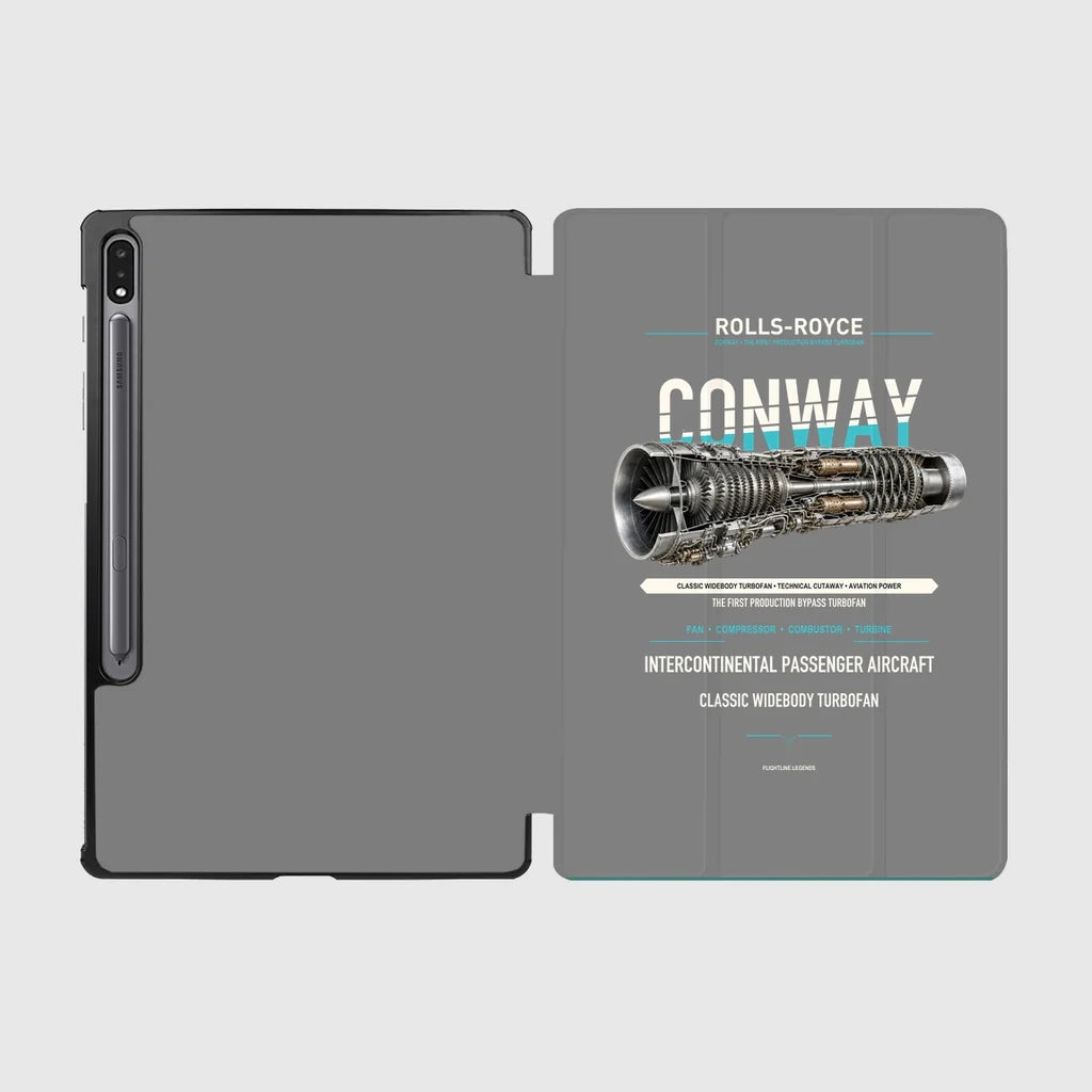 CONWAY design on gray samsung tablet tablet case