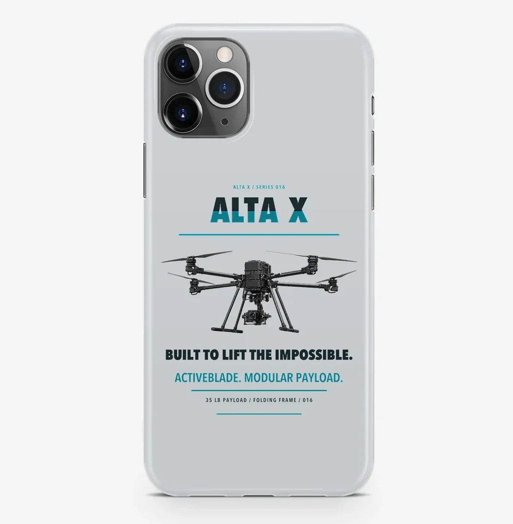 Freefly Alta X Case ProMax design on light gray iphone case promax