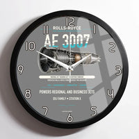 Thumbnail for AE 3007 design on gray framed wall clock