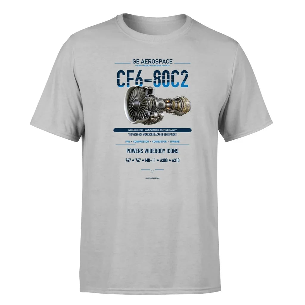CF6-80C2 design on light gray single side