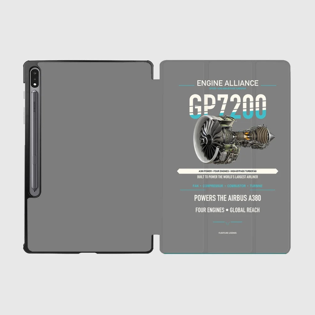 GP7200 design on gray samsung tablet tablet case