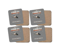 Thumbnail for Guimbal Cabri G2 design on gray 4 pieces set coaster