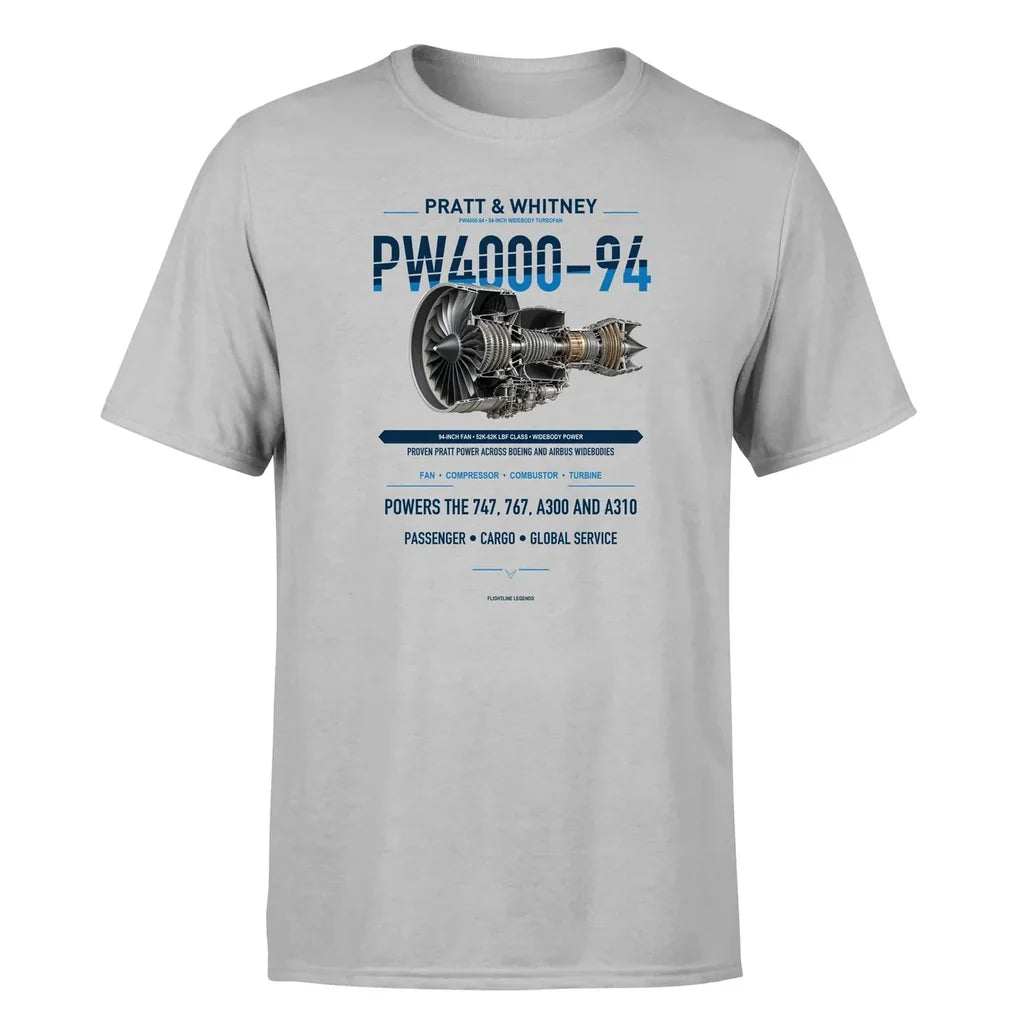 PW4000-94 design on light gray single side