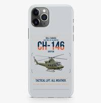 Thumbnail for Bell Canada CH-146 Griffon design on light gray magsafe iphone case, for iPhone Pro Max