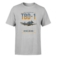 Thumbnail for TBD-1 Devastator design on light gray double-side t-shirt, single-side print