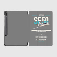Thumbnail for Cirrus Vision Jet G2+ design on gray samsung tablet tablet case