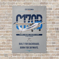 Thumbnail for Cessna 170B vertical canvas print - no frame - light gray background