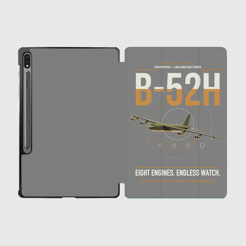 B-52H Stratofortress design on gray samsung tablet tablet case