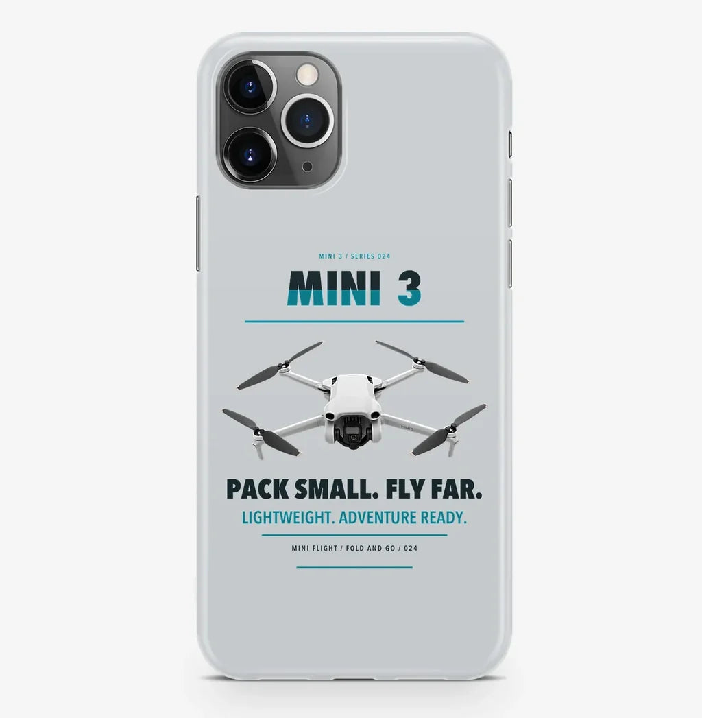 DJI Mini 3 Case ProMax design on light gray iphone case promax