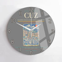 Thumbnail for Alejandro Velasco Astete International Airport CUZ Wall-Clock No-Frame - Gray