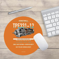 Thumbnail for TPE331-12 design on orange round mouse pad