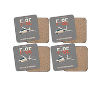 Thumbnail for F-8E Crusader design on gray 4 pieces set coaster