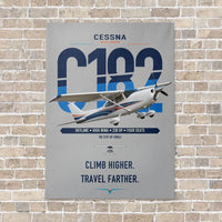 Thumbnail for Cessna 182 Skylane vertical canvas print - no frame - light gray background