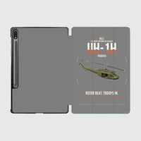 Thumbnail for Bell UH-1H Iroquois design on gray samsung tablet tablet case
