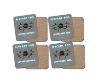 Thumbnail for DJI FlyCart 100 design on gray 4 pieces set coaster