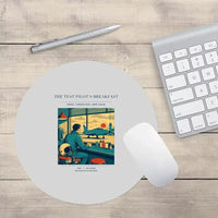 Thumbnail for VINTAGE G4457 - The Test Pilot's Breakfast - Designed Mouse Pads design on lightgray round