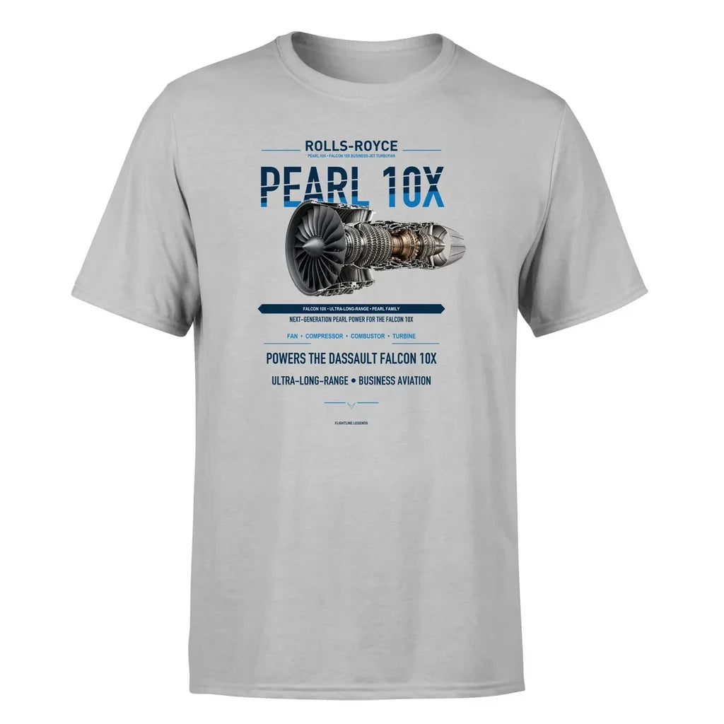 PEARL 10X design on light gray single side