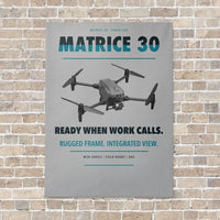 Thumbnail for DJI Matrice 30 vertical canvas print - no frame - light gray background