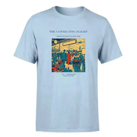 Thumbnail for VINTAGE G4088 - The Connecting Flight - Premium T-Shirt design on lightblue premium t shirt