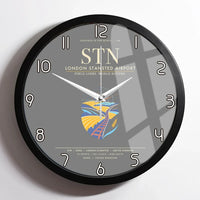 Thumbnail for London Stansted Airport STN Wall-Clock Framed - Gray