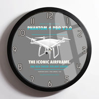 Thumbnail for DJI Phantom 4 Pro V2.0 design on gray framed wall clock