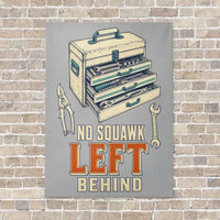 Thumbnail for No Squawk Left Behind vertical canvas print - no frame - light gray background