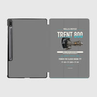 Thumbnail for TRENT 800 design on gray samsung tablet tablet case