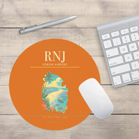 Thumbnail for Yoron Airport (RNJ) design on orange round mouse pad