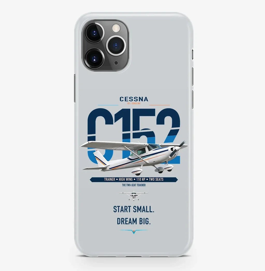 Cessna 152 design on light gray magsafe iphone case, for iPhone Pro Max