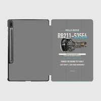 Thumbnail for RB211-535E4 design on gray samsung tablet tablet case
