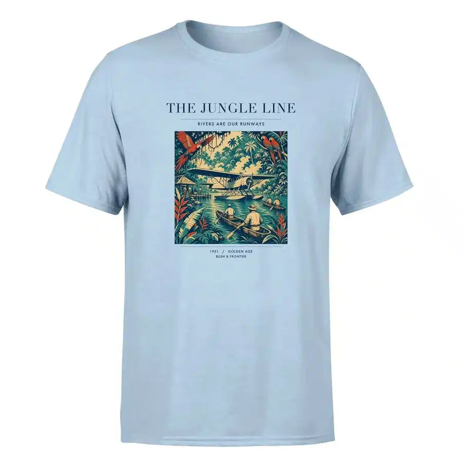 VINTAGE G4023 - The Jungle Line - Premium T-Shirt design on lightblue premium t shirt