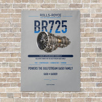 Thumbnail for BR725 vertical canvas print - no frame - light gray background
