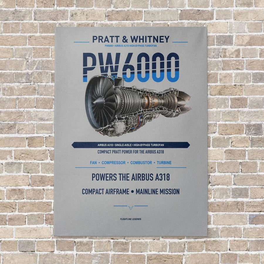 PW6000 vertical canvas print - no frame - light gray background
