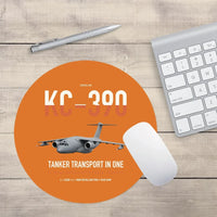 Thumbnail for Embraer KC-390 Millennium design on orange round mouse pad