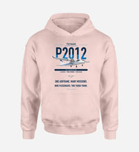 Thumbnail for Tecnam P2012 Traveller design on pink double-side hoodie, single-side print