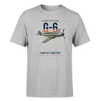 Thumbnail for Messerschmitt Bf 109G-6 design on light gray t-shirt, single-side print