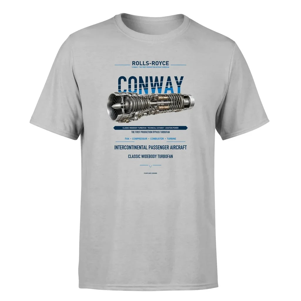 CONWAY design on light gray single side