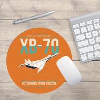 Thumbnail for XB-70A Valkyrie design on orange round mouse pad