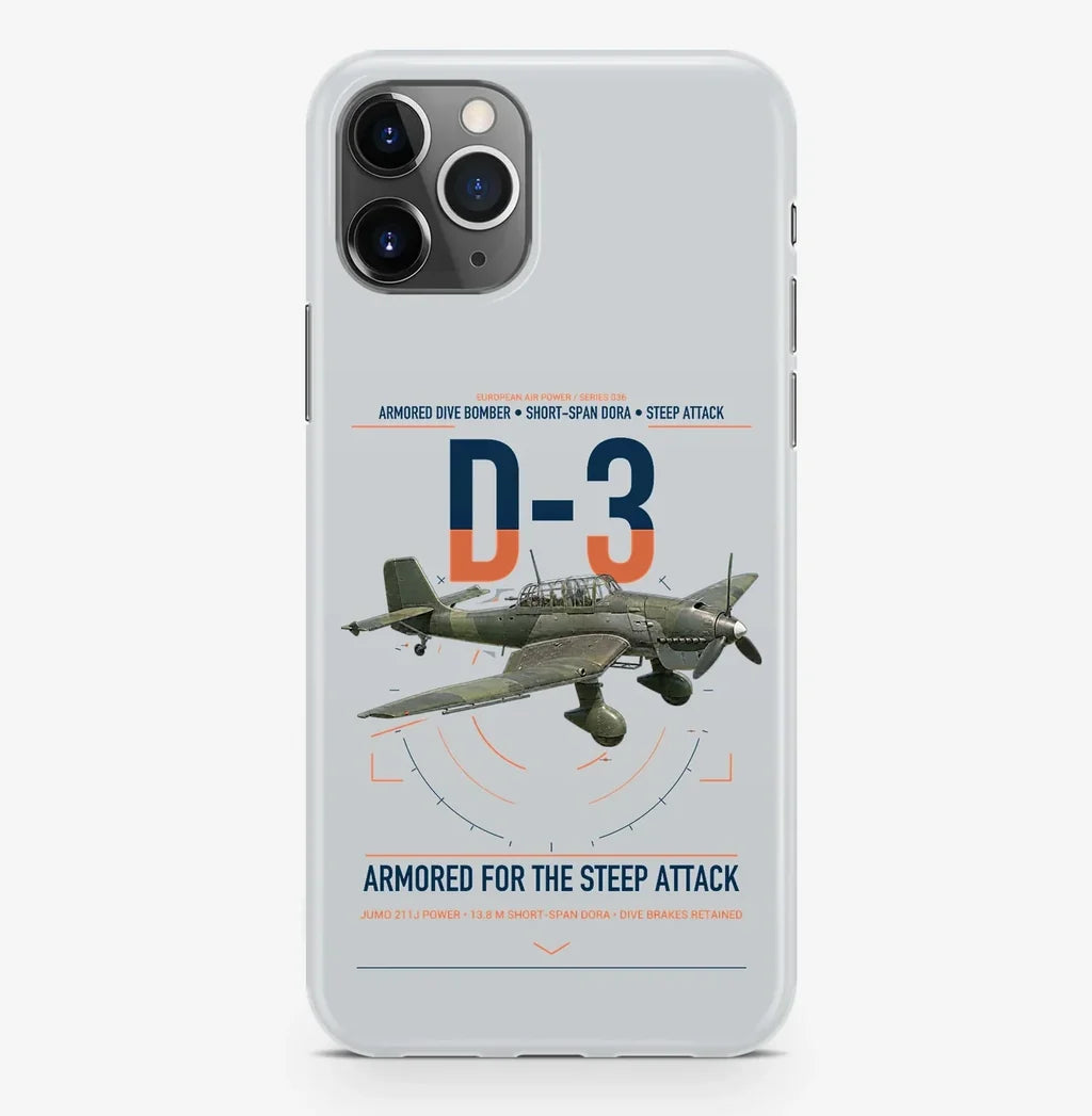 Junkers Ju 87D-3 design on light gray magsafe iphone case, for iPhone Pro Max