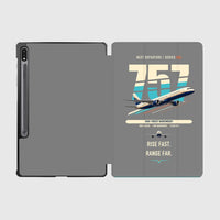 Thumbnail for Boeing 757-200 design on gray samsung tablet tablet case