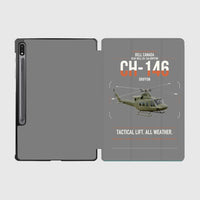 Thumbnail for Bell Canada CH-146 Griffon design on gray samsung tablet tablet case